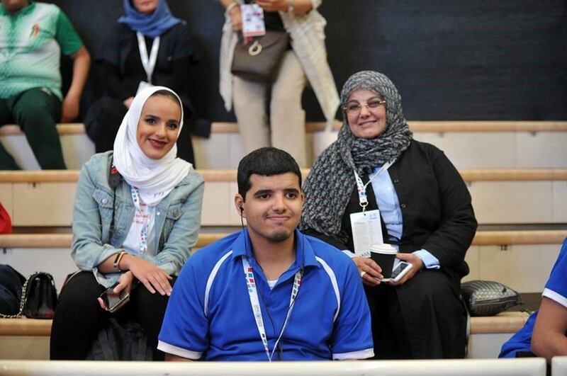 Ahmed Al Nasrallah, a member of Kuwait’s Special Olympic national bowling team, is one of more than 1,000 athletes from 31 taking part in the Mena Games in Abu Dhabi this week. Courtesy Special Olympics IX Mena Games