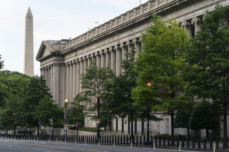 The US Treasury building in Washington. Bloomberg