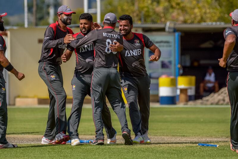 ICC World Cricket League. Division 2 - Namibia 2018. UAE v Oman. Photo by Johan Jooste