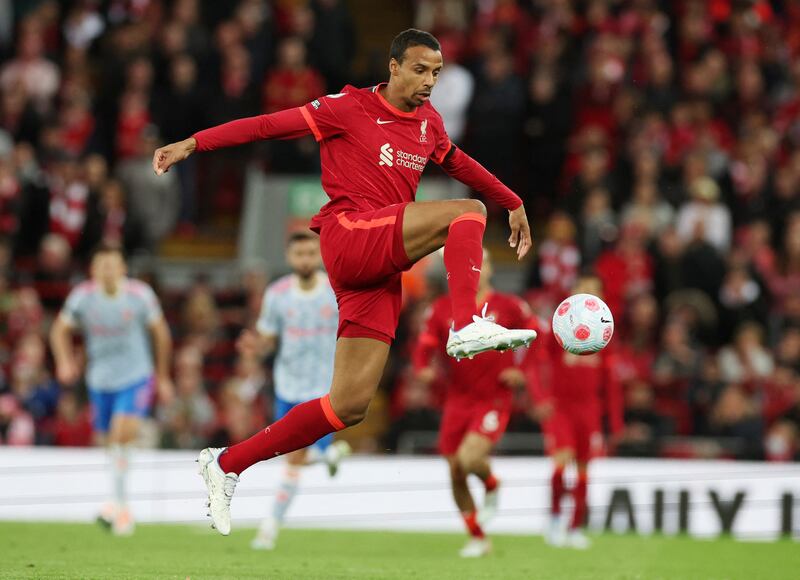 Joel Matip – 7. The 30-year-old was untroubled by United’s forwards. His contribution to the second goal showed how good he is with the ball at his feet.
Reuters