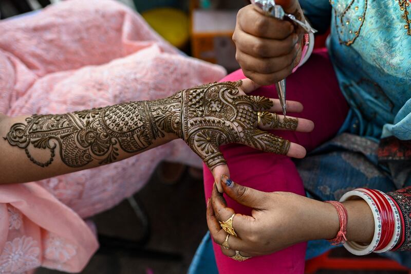 Married women fast the whole day.  AFP