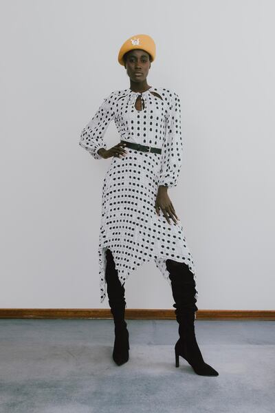 A look from Thebe Magugu's spring/summer 2021 collection. Courtesy Thebe Magugu