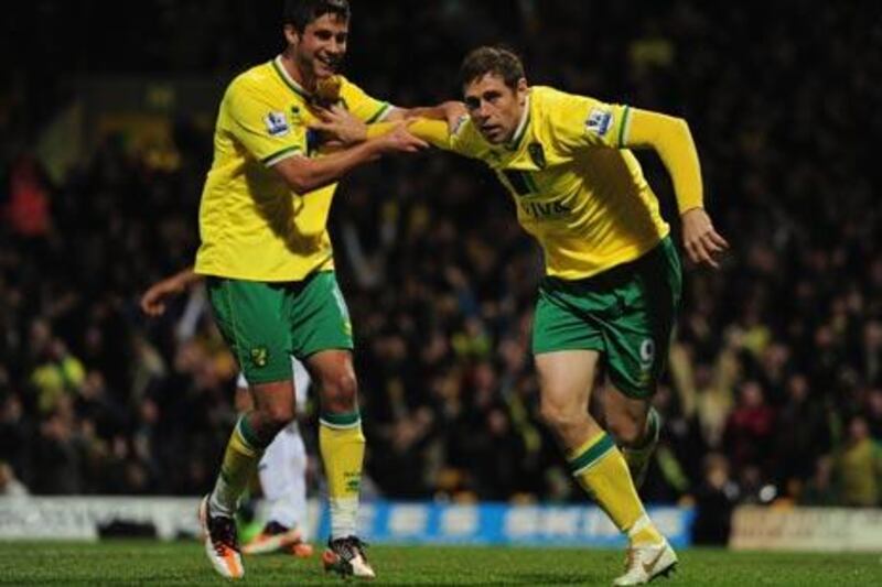Norwich City's Grant Holt has scored four goals so far this season, three after coming off the bench.