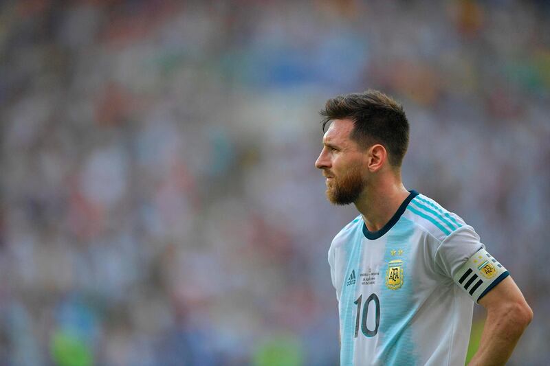 Lionel Messi in action against Venezuela during the Copa America Brazil 2019 quarter-final. AFP