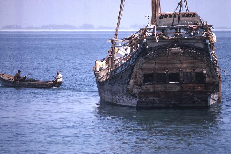 In a bay off Salalah, Oman.