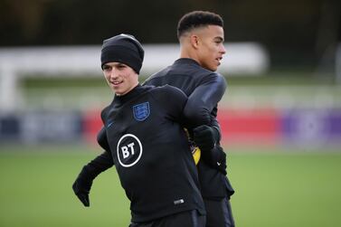 Phil Foden, left, and Mason Greenwood were sent home from England's September training camp in Iceland for breaching Covid-19 protocols. Reuters