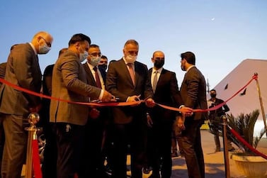 Iraqi premier Mustafa Al Kadhimi at the inauguration of the Samawa Power Plant in the Al Muthanna governorate. During the second phase, the facility will be converted to a combined-cycle power plant with the capacity to generate 750MW of electricity. Courtesy GE