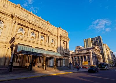 View of Teatro Colon, Buenos Aires, Buenos Aires Province, Argentina, South America. Getty Images