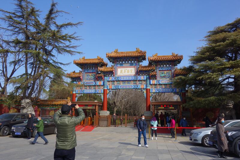 The Yonghe Temple, also known as the Yonghe Lamasery, or popularly as the Lama Temple, in Beijing. Reuters