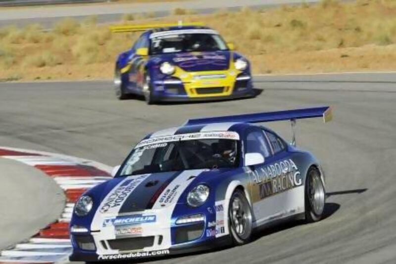 Clemens Schmid holds a six-point lead over Abdulaziz Al Faisal in the drivers’ championship.