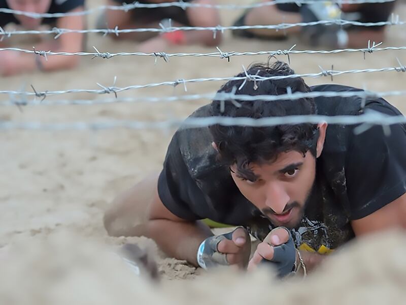 Taking part in a Spartan Race. Photo: Instagram / Faz3