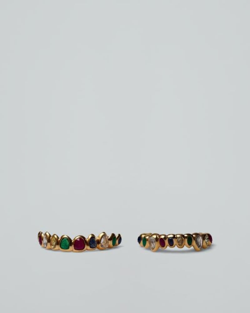 A custom-made grill in gold and gemstones by Gabby Elan X Jacob & Co, now on sale for $8,250. 