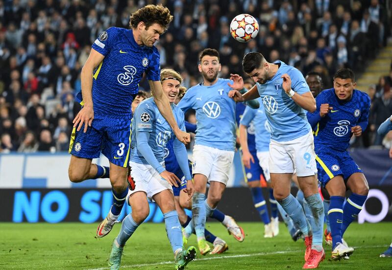 Marcos Alonso - 6: Point to prove after losing left wing-back spot to Ben Chilwell and took his frustration out on Hudson-Odoi at one point in first half when the return ball he wanted didn’t happen. Drilled shot straight at keeper minutes later. Had near-post header bundled wide for corner. AFP