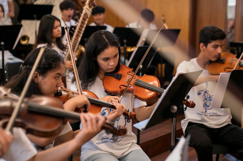The Afghan Youth Orchestra were granted asylum in Portugal in December 2021. PA