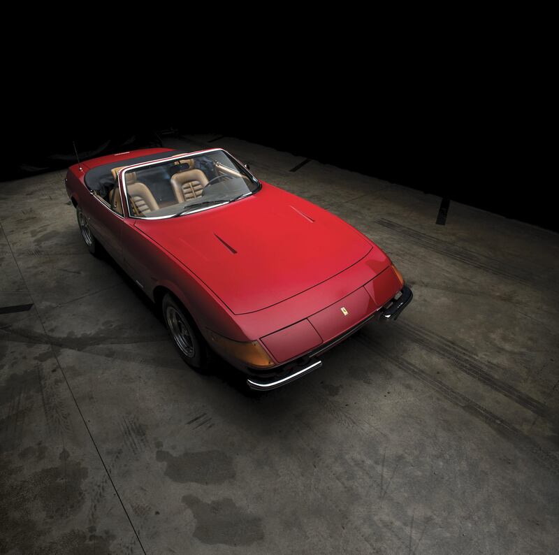 1973 Ferrari 365 GTB/4 Daytona Spider, €2.1 millon to €2.6m (Dh9.2m to Dh11.4m). R M Sotheby’s