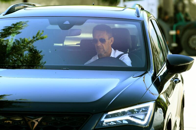 Barcelona's sporting director Ramon Planes arrives. AFP