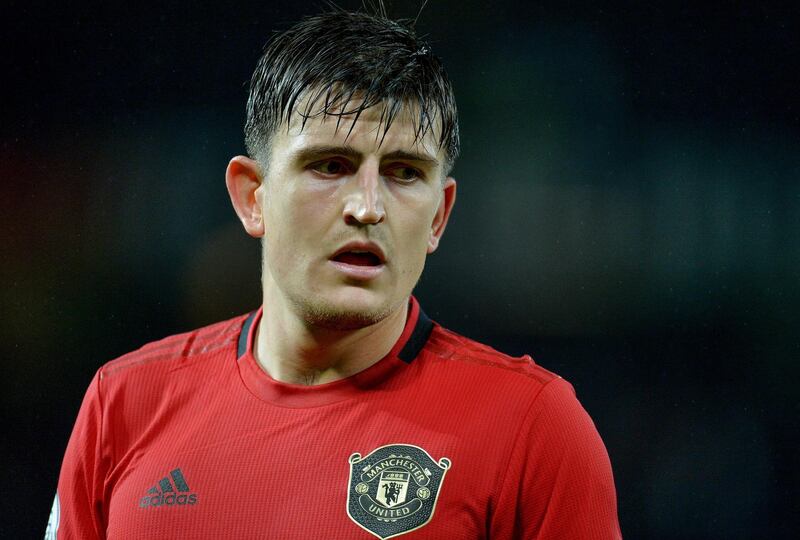 Manchester United's Harry Maguire in action. EPA