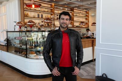 DUBAI , UNITED ARAB EMIRATES , March 5 – 2019 :- Yousef Al Rostamani, owner of Mitts & Trays restaurants at the Bluewaters Island in Dubai. ( Pawan Singh / The National ) For Business. Story by Nada El Sawy