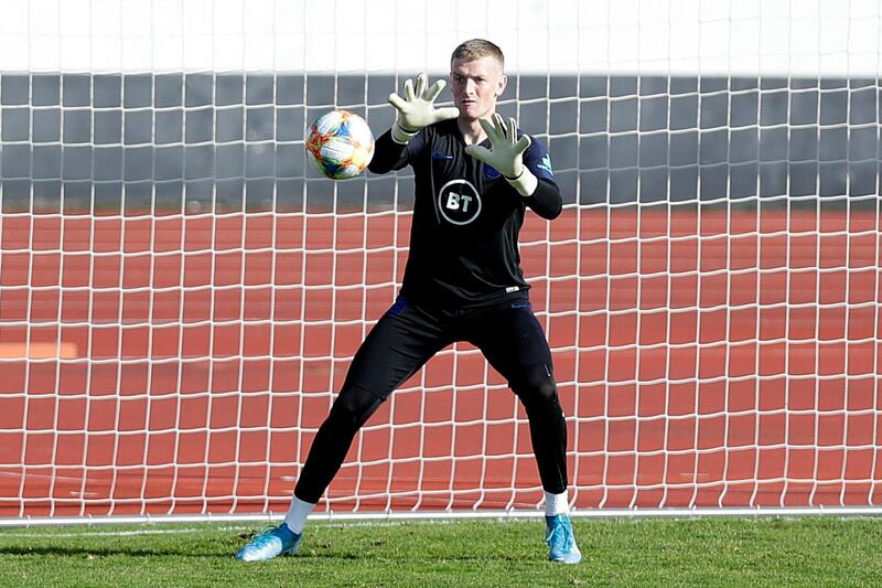 England goalkeeper Jordan Pickford. Reuters