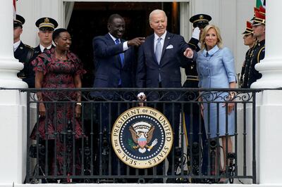 US President Joe Biden hosts Kenyan President William Ruto at the White House in Washington in May. Reuters
