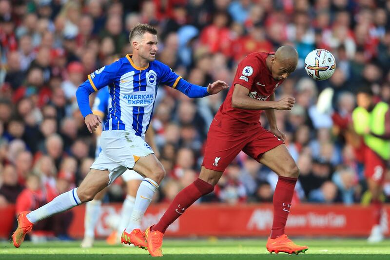 Pascal Gross - 6. The German started well and caused the defence problems. He drifted out of the game as Liverpool clawed their way back into the contest and was replaced by Mitoma in the 65th minute. AFP