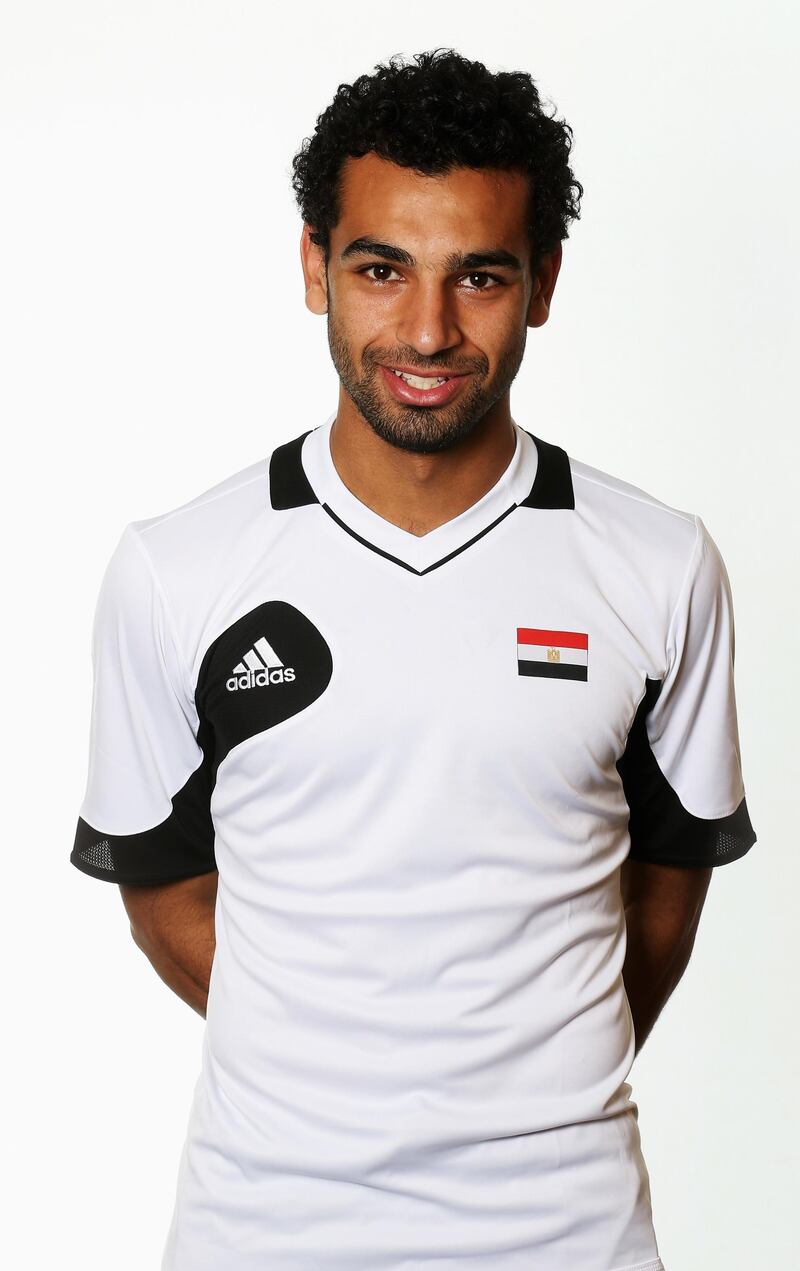 CARDIFF, WALES - JULY 22: Mohamed Salah of the Egypt Men's Olympic Football Team at the Hilton Hotel on July 22, 2012 in Cardiff, Wales.  (Photo by Joern Pollex/Getty Images)