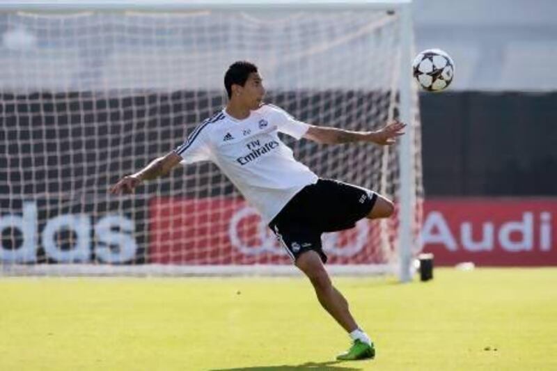Angel Di Maria wants to stay but is one of the Real Madrid players who may be on his way out. Kevork Djansezian / AFP