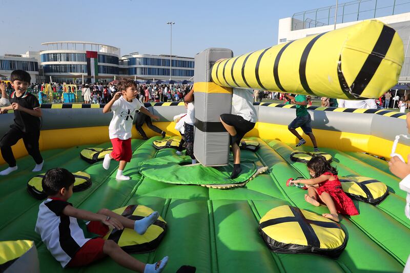 Pupils having fun at Gems Wellington Academy Al Khail