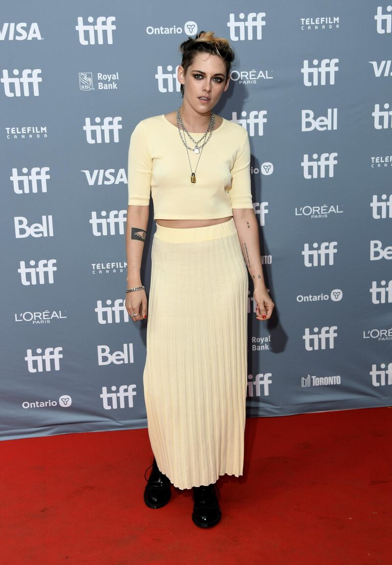 Kristen Stewart attends the 'Seberg' press conference during the 2019 Toronto International Film Festival on September 8, 2019. AFP