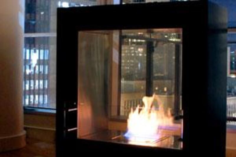 The Fusion fireplace by Ecosmart sells from Dh34,900.