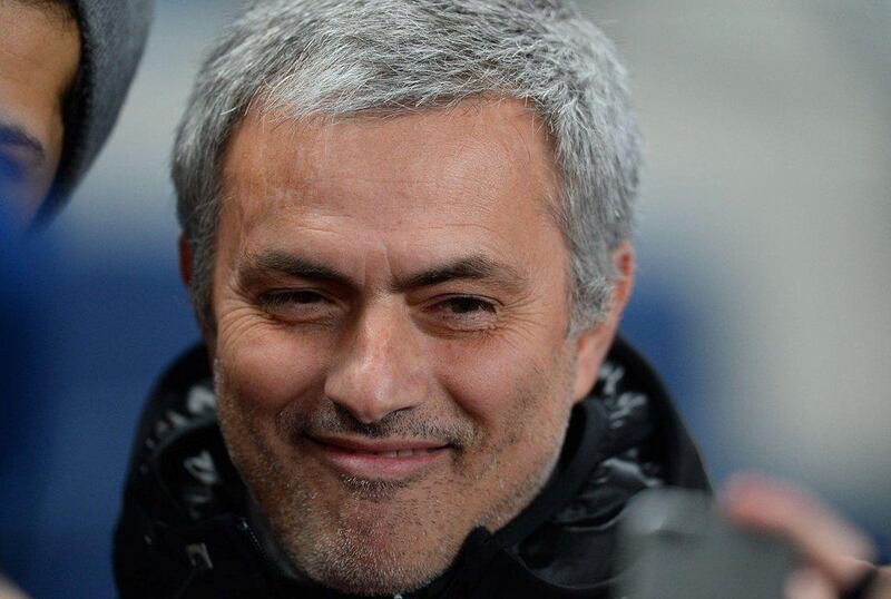 Jose Mourinho and Chelsea are third in the Premier League, tied with Manchester City on points at 53. Andrew Yates / AFP 