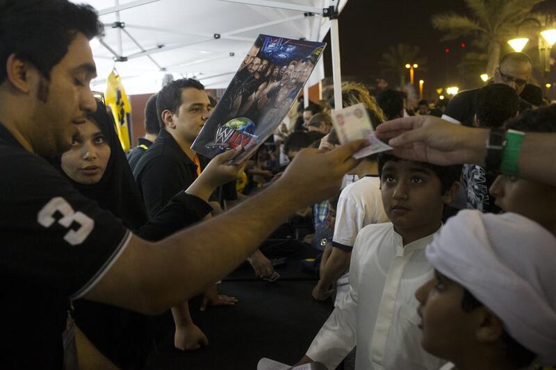 WWE Live event at Zayed Sports City in Abu Dhabi. Christopher Pike / The National

