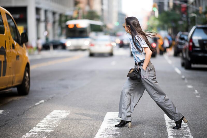 NEW YORK, NY - JULY 10:  A guest seen in the streets of Manhattan during NYFW: Men's Fashion Week  on July 10, 2017 in New York City.  (Photo by Timur Emek/Getty Images)