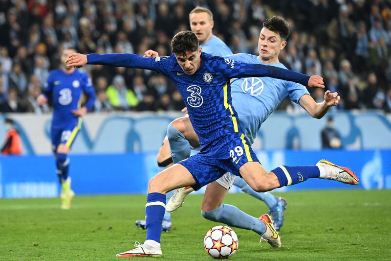 Kai Havertz - 6: Had two penalty appeals rightly ignored by referee and VAR in opening 20 minutes and caused more problems when he stayed on his feet. Had two one-on-ones with keeper but failed to finish – and certainly should have done better with one late in game. AFP