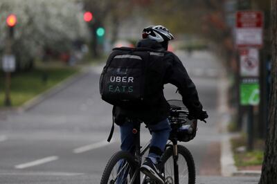 Uber's delivery business grew 44 per cent annually to $2.5 billion in the first quarter. Reuters