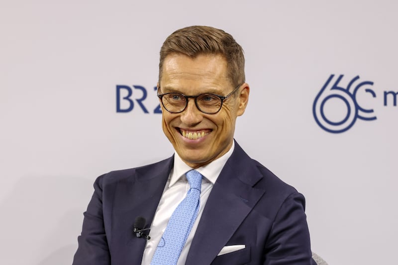 Alexander Stubb, Finland's president-elect, speaks on the closing day of the event. Bloomberg
