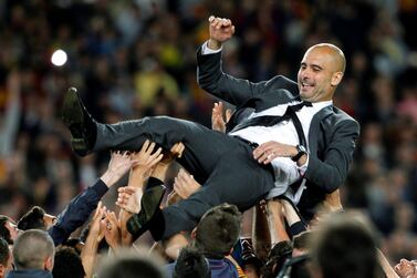 Pep Guardiola delivered 14 trophies during his four years as Barcelona manager between 2008 and 2012. Reuters