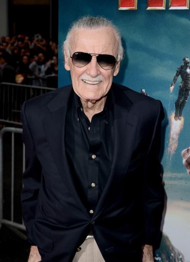 The writer Stan Lee created Spider-Man and The Avengers among other Marvel Comics heroes. Kevin Winter / Getty Images / AFP 

