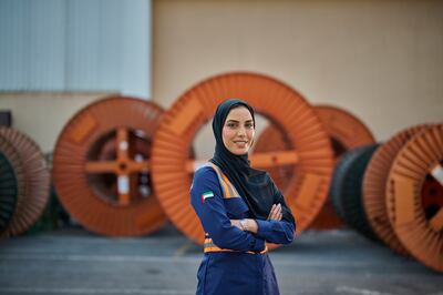 Emirati engineer Shaima Al Hammadi is the youngest electrical engineer at the UAE’s Ducab. Photo: Ducab