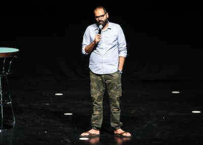 Kunal Kamra performed his first show in eight months with a third visit to Dubai. All three shows of his were sold out events at The Theatre, Mall of Emirates. Courtesy Front Row Events