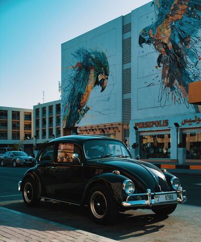 Salman Hussain of FUSE, Dubai, converted his classic-shape Beetle to run off Tesla batteries and a Netgain motor.