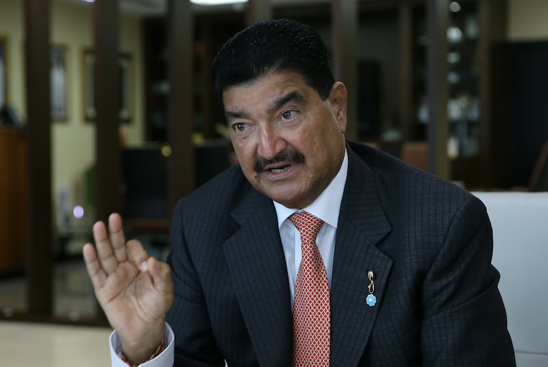 ABU DHABI - UNITED ARAB EMIRATES - 22JUNE2016 - Dr. B.R Shetty the Indian billionaire and head of NMC talks about his relationship with Late Sheikh Zayed at his office in Abu Dhabi. Ravindranath K / The National (to go with Shareena AlNuwais story for News)
ID: 69483 *** Local Caption ***  RK2206-ShettyandZayed10.jpg
