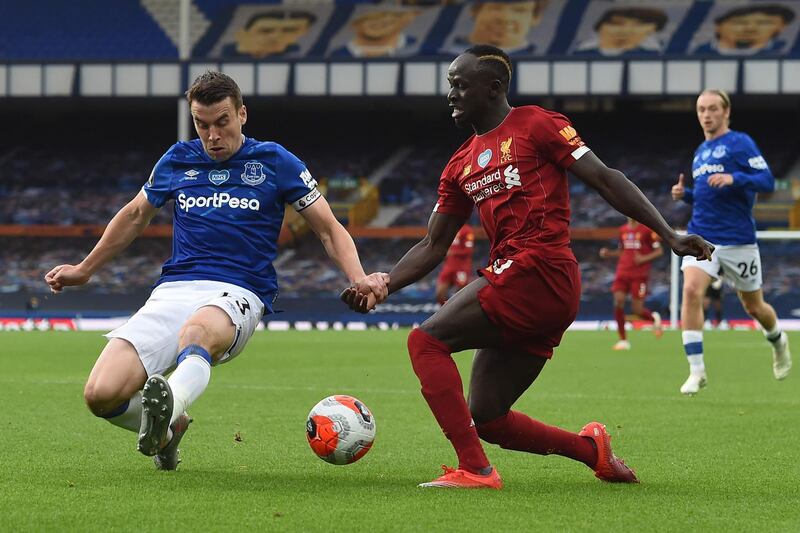 Seamus Coleman - 8, Fine tackle to thwart Joe Gomez at the start of the second half, and coped admirably with the threat of Sadio Mane. AFP