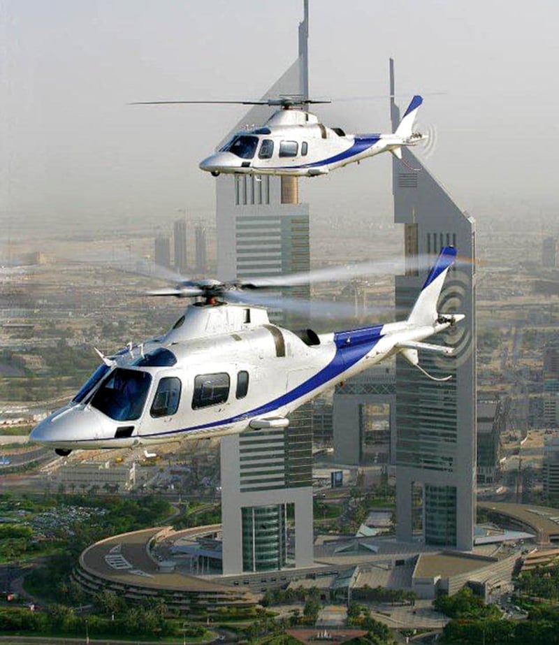 A private helicopter ride for four people between Dubai and Abu Dhabi costs Dh35,000 on average, according to booking platform Online-Dubai. Photo: Alpha Tours