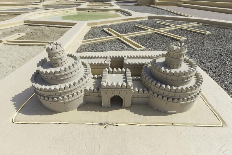 A model of the Al Ain oasis.