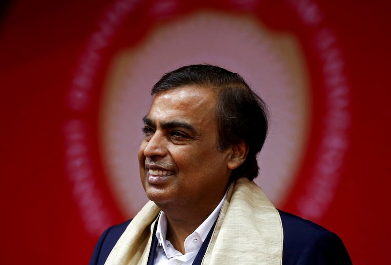 Mukesh Ambani, Asia's richest person with $90.7 billion, completes the world's top 10. Reuters
