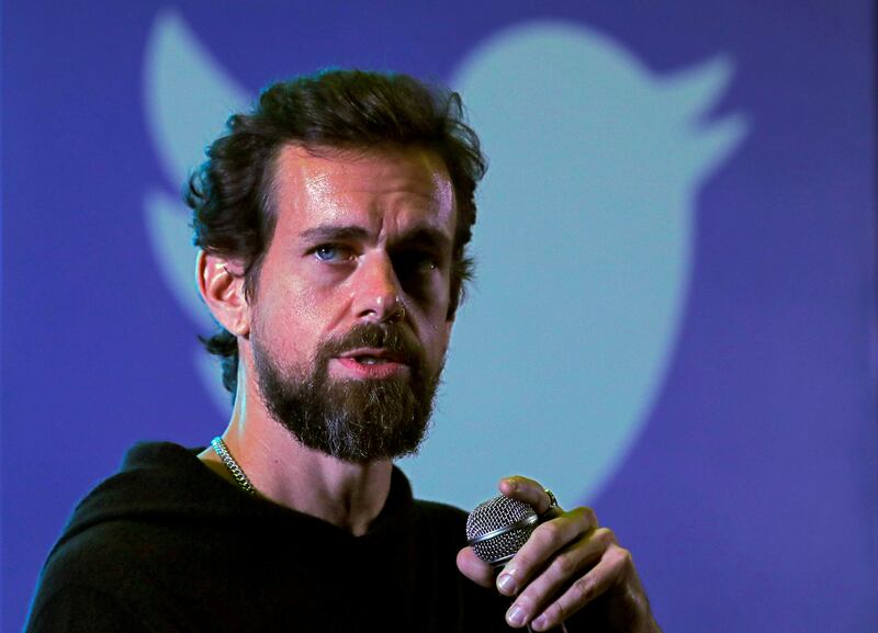 Twitter CEO Jack Dorsey addresses students during a town hall at the Indian Institute of Technology (IIT) in New Delhi, India, in 2018. Reuters