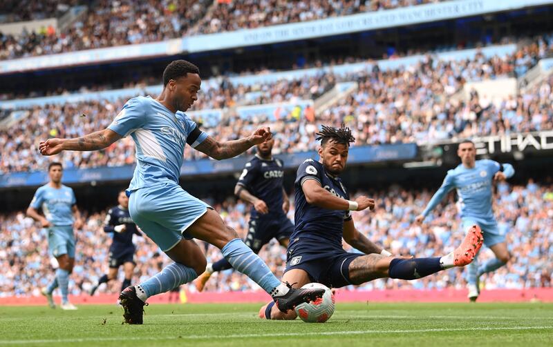 Raheem Sterling 7 - A bit of a mixed bag for the English forward. A healthy goal return of 13 in the league but has looked leggy, with perhaps tiredness a factor having helped England reach the Euro 2020 final last summer. Getty Images