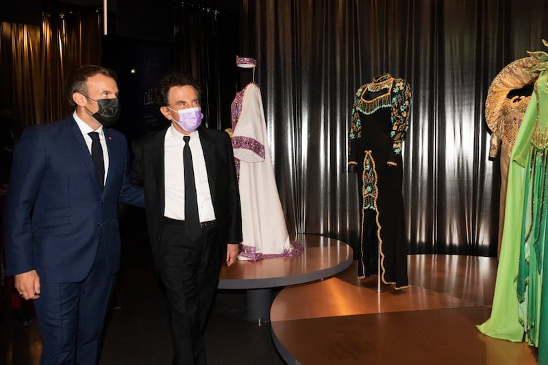 Emmanuel Macron during a visit to Paris’s Arab World Institute. Alice Sidoli