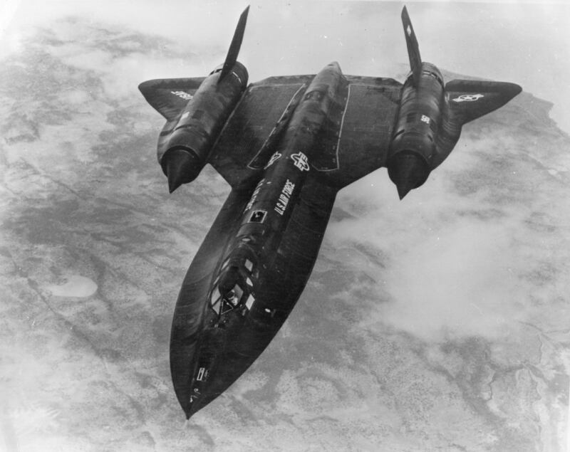 The Lockheed SR-71 Blackbird in 1974.